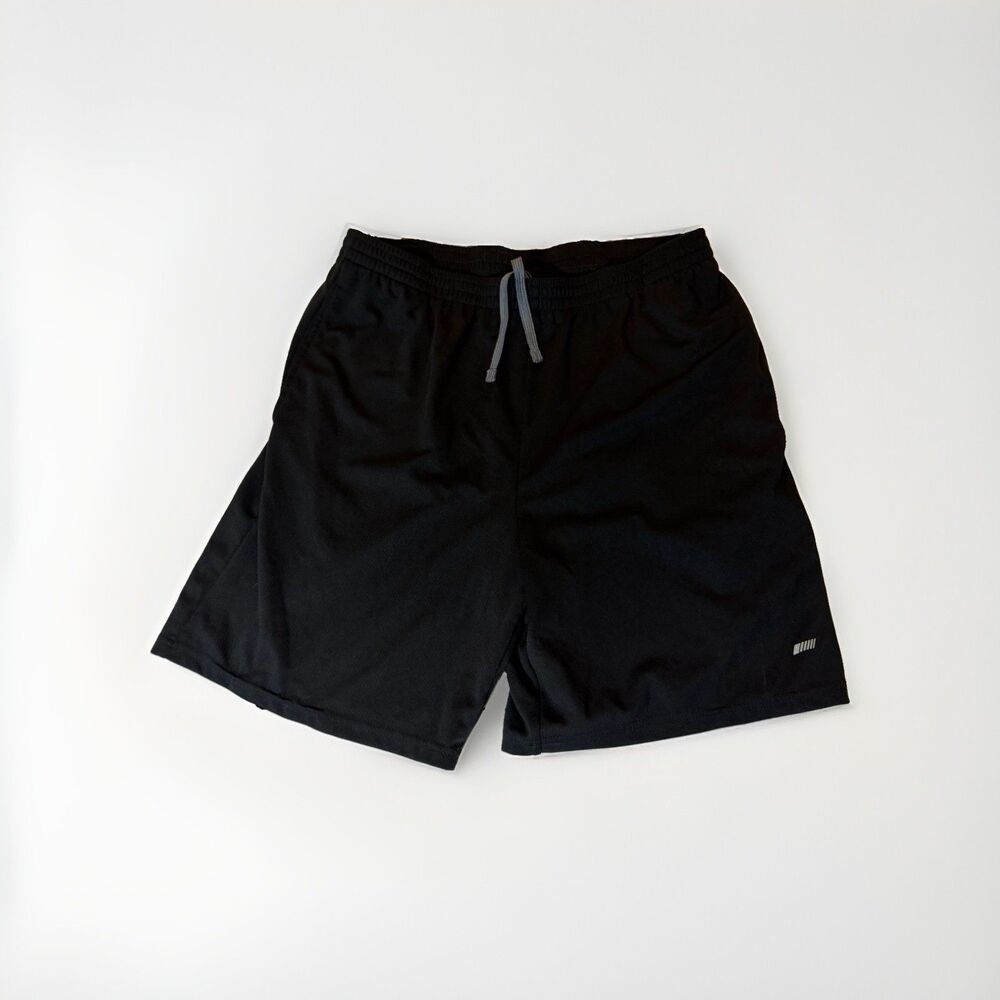 Amazon Essentials Men’s XL Black Athletic Performance Shorts Drawstring Pockets